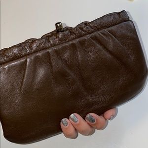 Joseph Magnin Leather Clutch